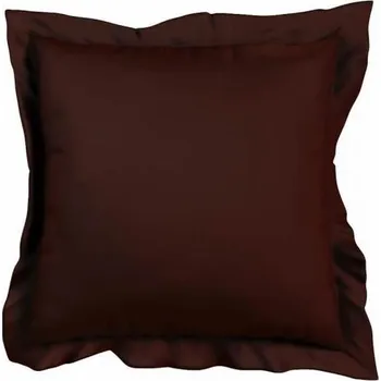 Bytový textil Povlak na polštář saténový LUXURY COLLECTION tmavě hnědý - 40x40cm