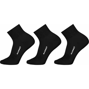 Pánské ponožky Mammut Mammut Everyday Quarter Socks 3 Pack Barva - Velikost: Černá - 36-38