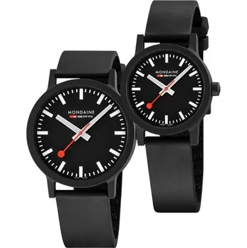 Hodinky SET Mondaine Essence MS1.41120.RB a MS1.41120.RB + 5 let záruka a dárek ZDARMA