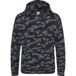 Just Hoods Dětská maskáčová mikina - Maskáčová černá | 3-4 roky