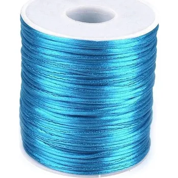 Příze Saténová šňůra Ø1 mm - 151 modrá sytá