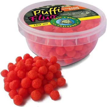 Návnadová surovina Chyť a pusť Puffi fluo 150ml - Zahradní ovoce