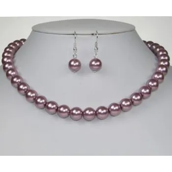 Dětské navlékací korálky Soupravy bižuterie - Korálky a perličky - N4801-0014+4802-0012 - S07 - Světle fialová - stříbro