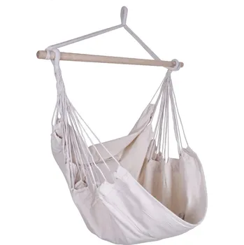 Křeslo Sportago Playa Deluxe závěsné houpací křeslo, béžové