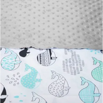 Povlečení Tomi Povlečení K2 minky Velryba - šedá