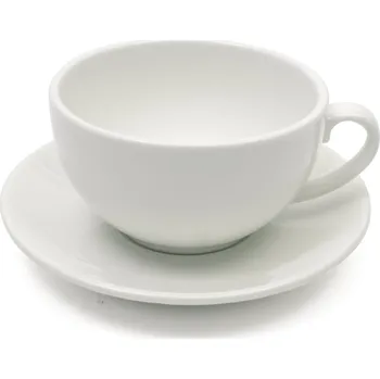 Šálek s podšálkem na cappuccino WHITE BASICS 320 ml - Maxwell&Williams (Šálek & talířek na cappuccino 320 ml - Maxwell&Williams)