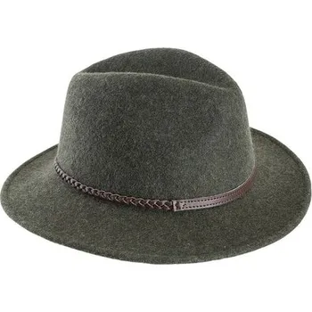 Klobouk Barbour Tack Fedora Olive Melange