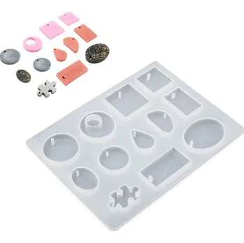 Silikonová forma na odlévání křišťálové pryskyřice mix přívěsků