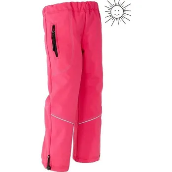 Chlapecké kalhoty Dětské letní softshellové nepromokavé kalhoty růžové - 158