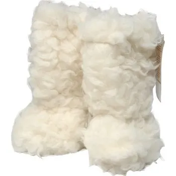 Capáčky Saling - Vlněné botičky chundelaté - velikost I