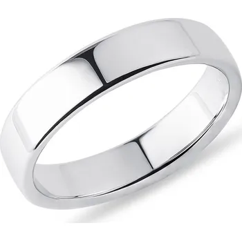 Prsten Moderní prsten z bílého 14k zlata pro muže KLENOTA