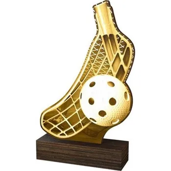 Poháry Bauer Dřevěná plaketa WF071 | Florbal