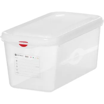 Kontejner GN 1/3 polypropylen, HENDI, GN 1/3, 6L, Průhledná, 325x176x(H)150mm
