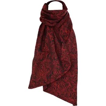 Šála Lenire šála ze šátkoviny - Red velvet