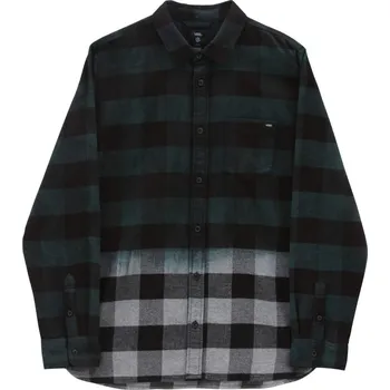 Pánská košile košile pánská VANS PRINCETON LS WOVEN SHIRT DEEP TEAL/PEWTER HEATHER - XL