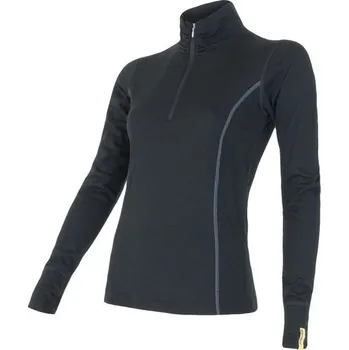 Sensor Dámské triko Sensor DR Merino Active Zip černá