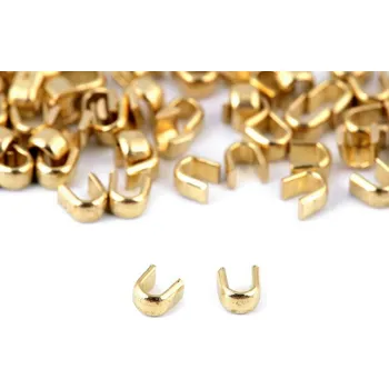 Zip Koncovka na zip 3; 5; 8; 10 mm horní 10 gramů v sáčku - 4 (5 mm) zlatá