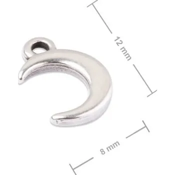 Přívěsek Manumi přívěsek půlměsíc 12x8 mm postříbřený