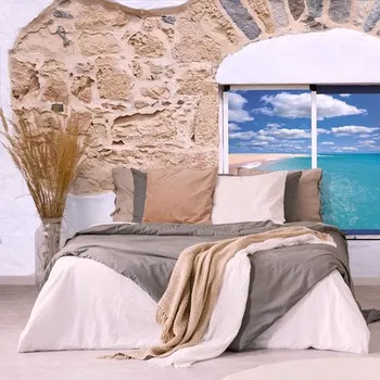 Tapeta Dovido Tapeta s výhledem na moře modrá