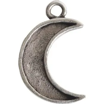 Přívěsek Nunn Design přívěsek s lůžkem půlměsíc 18x11,5 mm postříbřený