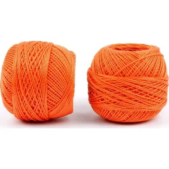 Příze Niťárna Česká Třebová Háčkovací a vyšívací příze Perlovka 85m oranžová