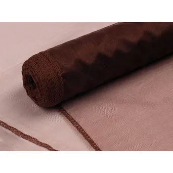 Organza šíře 21 cm NÁVIN - 8 hnědá kávová