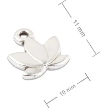 Přívěsek Manumi přívěsek lotos 11x10 mm postříbřený