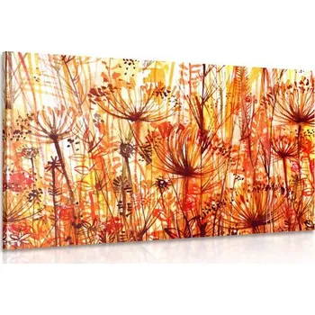 Obraz Dovido Obraz pampeliška v oranžových odstínech