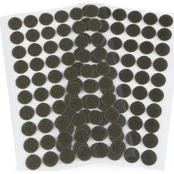 Zip Suchý zip samolepící kolečka Ø15 mm - 11 zelená khaki