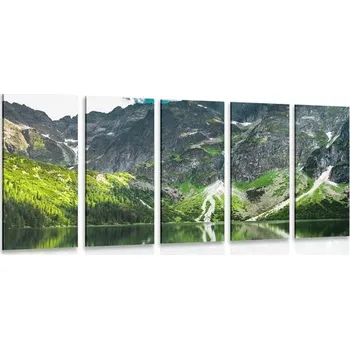 Obraz Dovido 5-dílný obraz Mořské oko v Tatrách