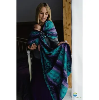 Šátek na nošení dítěte Little Frog ring sling - Dark Meadow M (2,1 m)