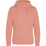 Just Hoods Mikina s překříženým límcem - Starorůžová | L