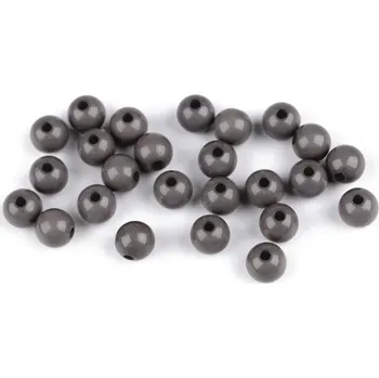Korálek Plastové korálky Color Ø8 mm 7 g - 11 šedá