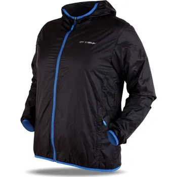 Cyklistická bunda ultralehká univerzální bunda pánská TRIMM TECHNO black / jeans blue - S