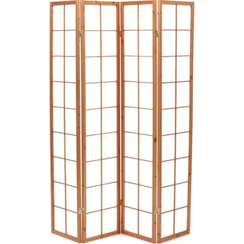 Paraván Paravan 4-dílný přírodní EF-E804 NAT