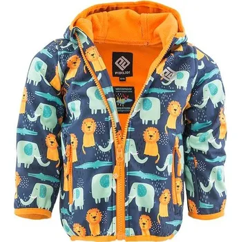 Kojenecká bunda bunda chlapecká softshellová s potiskem a pevnou kapucí, Pidilidi, PD1103-02, Kluk - 104/110 | 4/5let