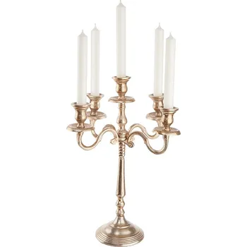 Svícen Butlers BOHEMIAN Pětiramenný svícen - zlatá