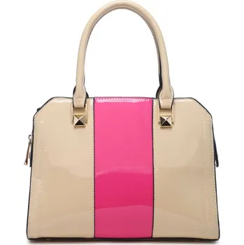 Kabelka Béžová Kabelka s Růžovým Pruhem - Model A34176