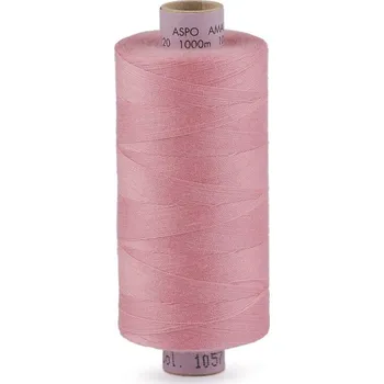 Nit Polyesterové nitě Aspo návin 1000 m Amann - 1057 růžová prášková