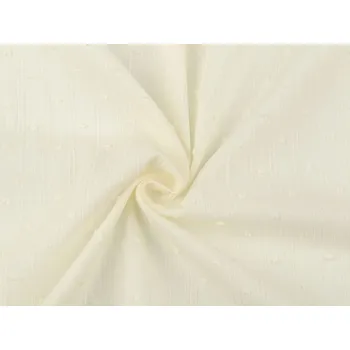 Mušelín / gázovina s nopky METRÁŽ - 2 krémová světlá