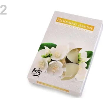 Svíčka Čajové svíčky vonné Ø4 cm - 2 (Blooming jasmine) žlutá nejsv.
