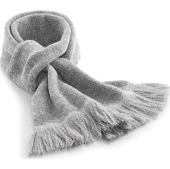 Šála Beechfield Klasická pletená šála - Šedý melír
