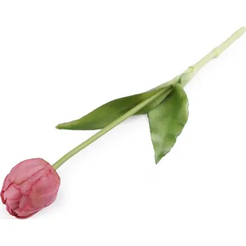 umělá květina Umělý tulipán - 3 starorůžová sv.
