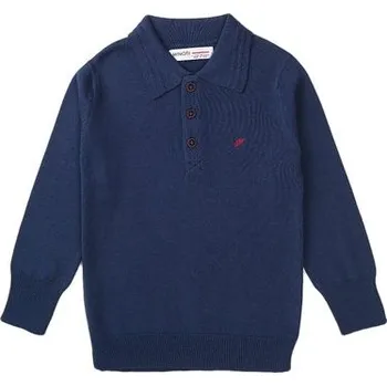 Chlapecké tričko Tričko chlapecké Polo s dlouhým rukávem, Minoti, Retro 1, modrá - 98/104 | 3/4let