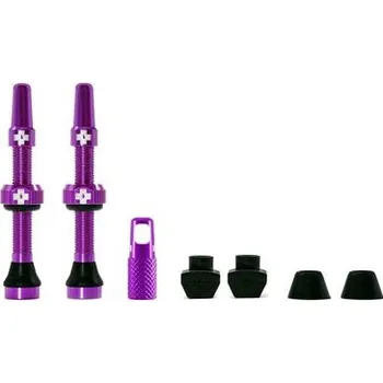 Duše na kolo Muc-Off Sada bezdušových ventilků /Tubeless Valve Kit 44mm/Purple-Fialová