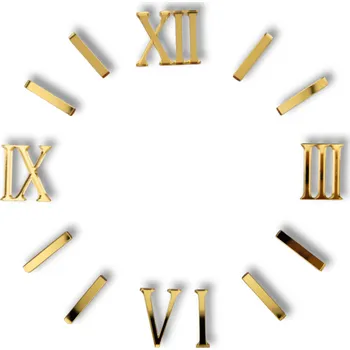 Zrcadlová čísla - Římské zlaté s čárkami 40 mm - Claudie140