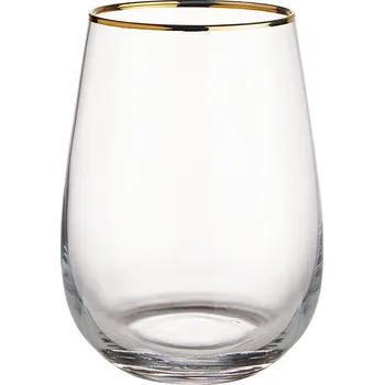 Butlers TOUCH OF GOLD Sklenice se zlatým okrajem 590 ml