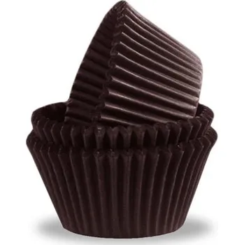 Jednorázové nádobí Papírové košíčky 25 x 18 mm hnědé - 2000 ks -