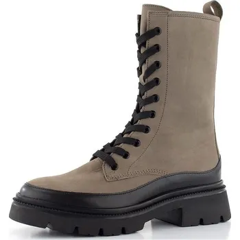 Dámské kozačky Gabor vyšší kotník na hrubé podešvi fango/schwarz 91.831.19 - 38.5 | P663177