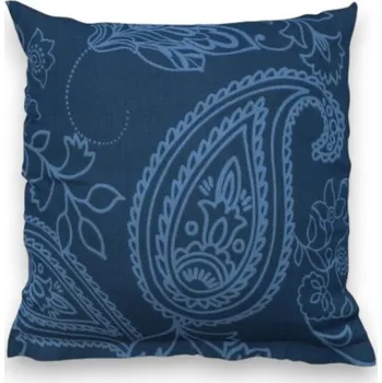 Bytový textil Povlak na polštář hladká bavlna OLYMPIA petrolejová reverse - 40x40cm